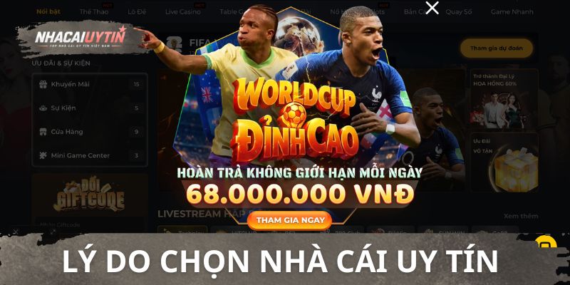 Lý do chọn nhà cái uy tín